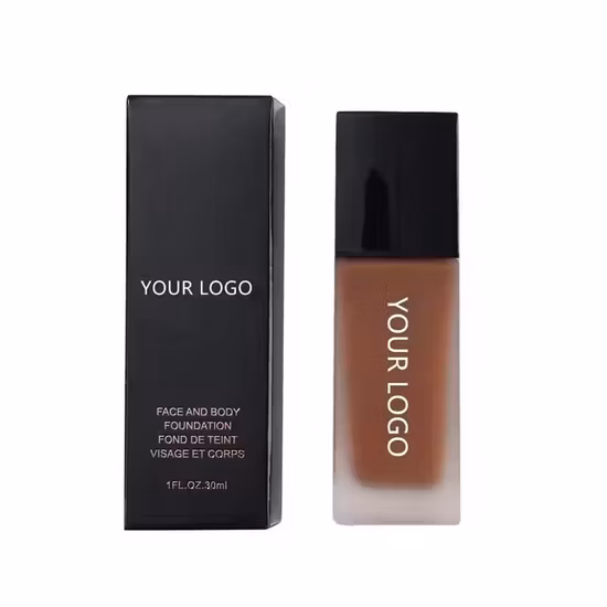 30ml 50ml 100ml Frasco de vidro de soro fosco Recipiente de vidro de emulsão Frasco de base líquida com conta-gotas de bambu