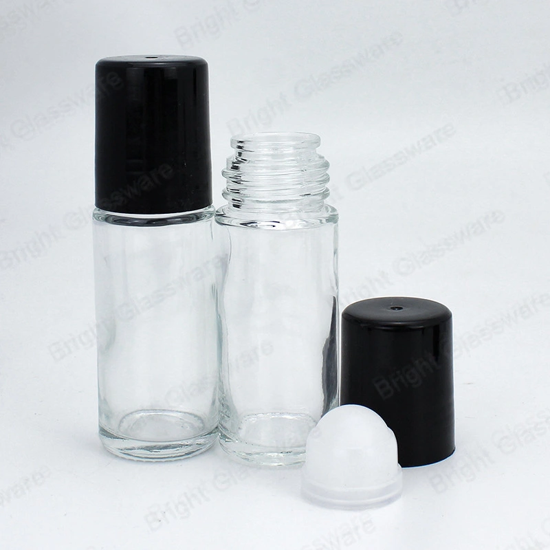 30ml 50ml Glass Roller Bottle Body Fluid Personal Care Glass Roller Bottle with Cap