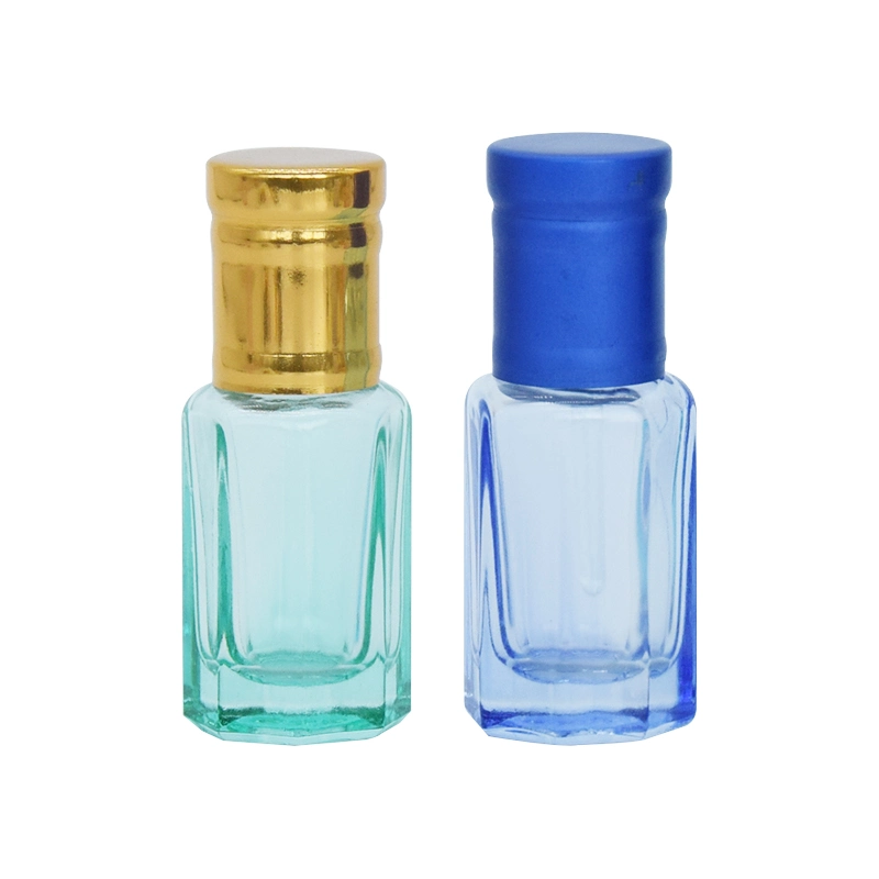 Pump Sprayer Roller Bottle Attar Perfume Bottle Manufacture (with Aluminum Gold Lid)