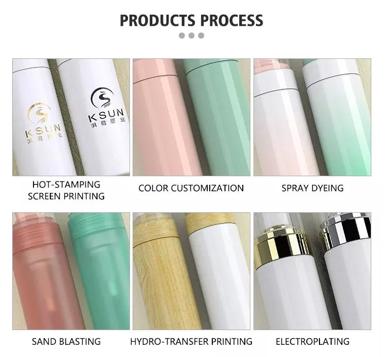 120ml 250ml 300ml 500ml Round Squeeze Plastic Cosmetic Packaging Lotion Hand Wash Bottle 300g Body Cream Jars with Lid Empty Green Color Flip Cap Shampoo Bottle